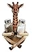 Atlantic Collectibles Safari Madagascar Giraffe Salt Pepper Shakers Holder Figurine 8.25"H