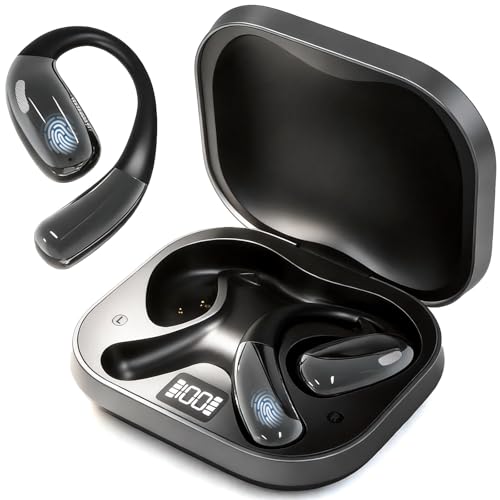 HAUSBELL Open Ear Earbuds, Bluetooth 5.4 Headphones with 80H...