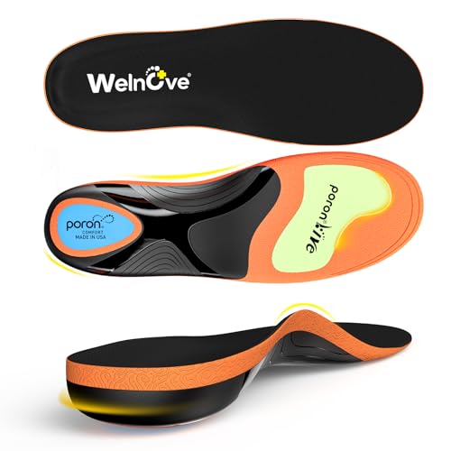 Welnove Work Boot Insoles for Plantar Fasciitis & Fatigue