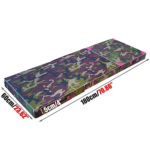 Gymnastics Tumbling Mats Drievoudig Opvouwbare Camouflage-gymnastiekmat, Fitnesstraining-oefenmat Met Handgrepen… - Image 3