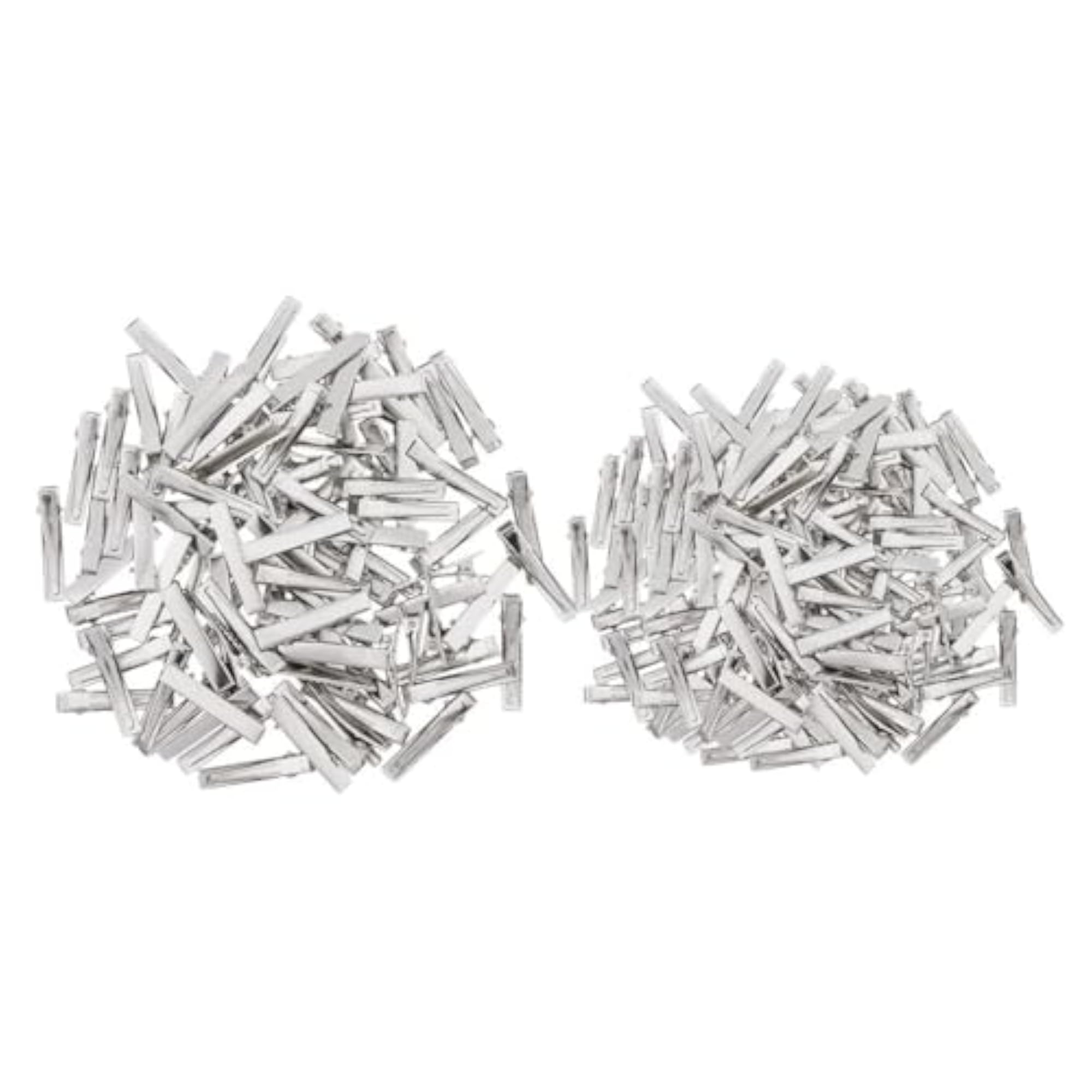 150 Pieces Flat Iron Single Prong Duck Alligator Hair Clips DIY Bows