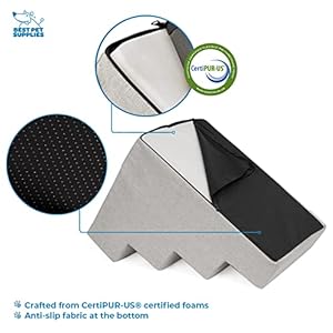 Best-Pet-Supplies-Dog-Stairs-for-Small-Dogs-Cats-Foam-Pet-Steps-Portable-Ramp-for-Couch-Sofa-and-High-Bed-Non-Slip-Balanced-Indoor-Step-Support-Paw-Safe-No-Assembly-Sand-4-Step - Cucciolini Doodles   Best-Pet-Supplies-Dog-Stairs-for-Small-Dogs-Cats-Foam-Pet-Steps-Portable-Ramp-for-Couch-Sofa-and-High-Bed-Non-Slip-Balanced-Indoor-Step-Support-Paw-Safe-No-Assembly-Sand-4-Step