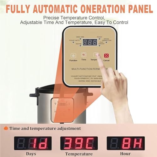 Fully Automatic Yogurt Machine with Smart Panel | 12L Capacity for Restaurants, Cafes & Beverage Shops | Easy Fermentation, Perfect for Dairy Lovers