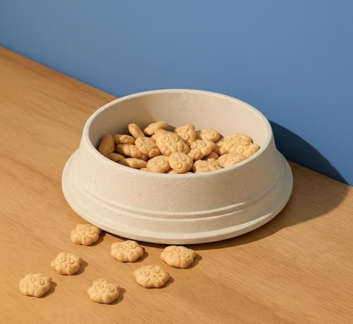 Fuzzl Bamboo Anti Spill Dog Bowl with Ultra Grip Base â€“ 630ml Medium Pet Feeding Bowl â€“ Eco-Friendly Bamboo Fiber, Non-Slip Design & Easy Clean â€“ Stylish, Durable & Sustainable Pet Bowl