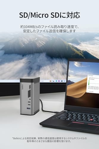 Belkin Belkin Connect 11-in-1 GaNドック(150W) INC020qcSGY の商品画像 13