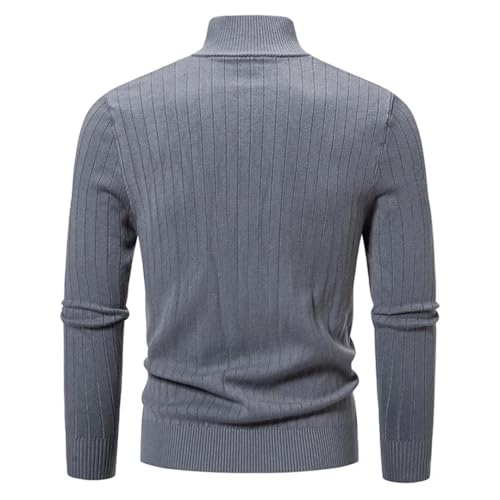 Men Knit Cardigan Slim Fit Stand Collar Sweater Men Smart Casual Fall Winter3