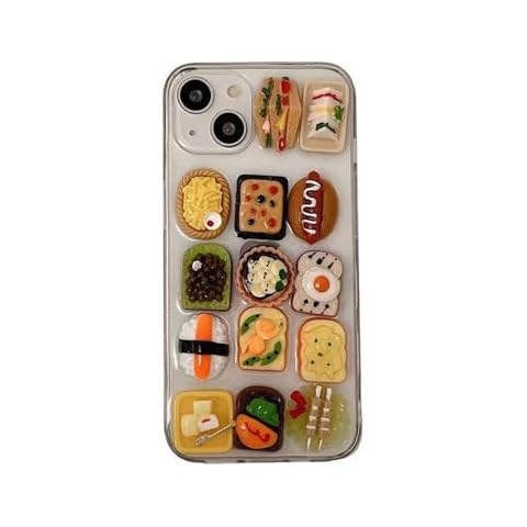 HYHMXB Phone Case Compatible with iPhone 16Pro Max, 3D Cute Funny Food Sandwich Design Hard PC Shockproof Bumper Anti-Scratch Strong Protective Phone Cover for Kids Girls Women Gifts Cover