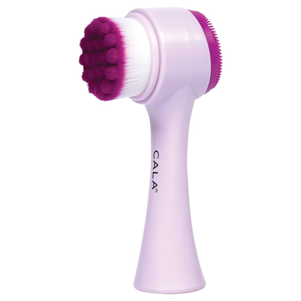 Amazon.com: Cala Dual-action purple facial cleansing brush