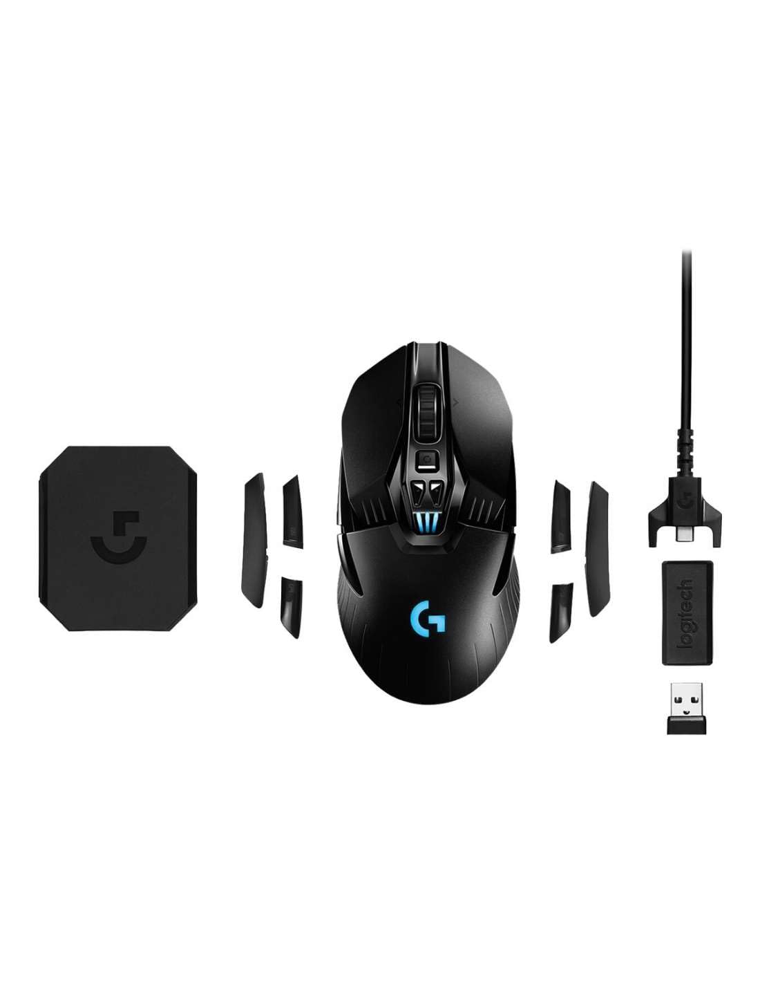 Logitech G G903 LIGHTSPEED Mouse Gaming Wireless, Eastern Europe Package, Sensore HERO 25K, Oltre 140 Ore con Batteria Ricaricabile e LIGHTSYNC RGB, POWERPLAY-compatibile, PC/Mac - Nero