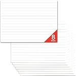 8 Feuilles Dry Effase doublée de tableau blanc, panneau d'écriture à règles double face & Outil de pratique d'écriture pour la salle de classe, l'école, fournitures de bureau tableau blanc (9” x 12”)