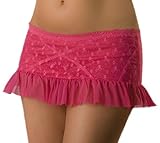 Jezebel Women's Bow Boudoir Skirt,Pink Sizzle,Medium