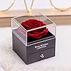 Sunia Geschenke für Frauen Weihnachten,Ewige Echte Rose mit Herz
