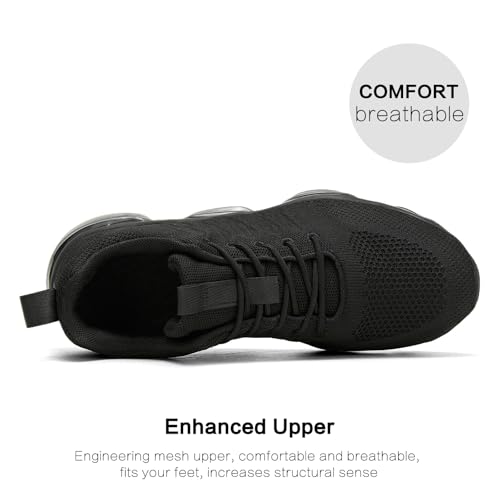 Image of Socviis Men's Air Cushion Running Shoes Breathable Tennis Fashion Sneakers Non Slip Workout Casual Sport Shoes Gym Training Comfortable Walking Shoes