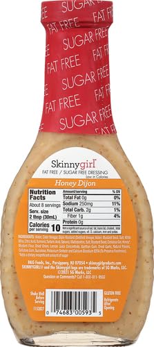 Image of Skinnygirl Sugar Free Gluten Free Salad Dressing, Honey Dijon, 8 Ounce (Pack of 5)