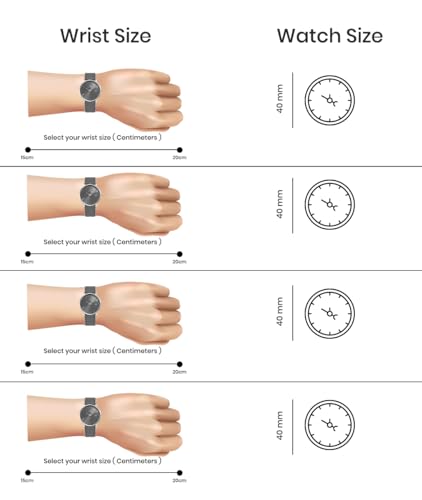 Image of Analog Watch for Men with Silicone Band | Magnetic Lock Strap | Japanese Quartz Movement | Water Resistant | Formal & Casual Wristwatch Gift
