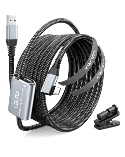 LDLrui Link Kabel mit Ladeanschluss 5M,Kompatibel mit Meta Quest 3/Quest2/Quest Pro und Pico 4/PC Steam VR Zubehör,High ...