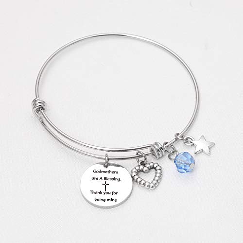 Image of De&ai Godmother Appreciation Bracelet, Jewelry for Godmother Birthday Mothers Day Christmas Christening Gift