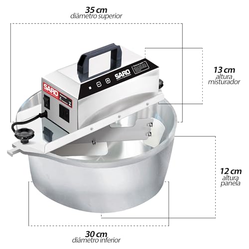 Panela De Brigadeiro Elétrica Automática 10 Litros Saro PA10R Bivolt
