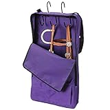 Tough 1 Tough-1 Bridle/Halter with 3 Prong Tack Rack, Purple