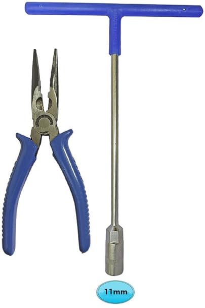 Inditrust Hex T Spanner/Socket 11mm with Nose Plier Hand Tool Kit