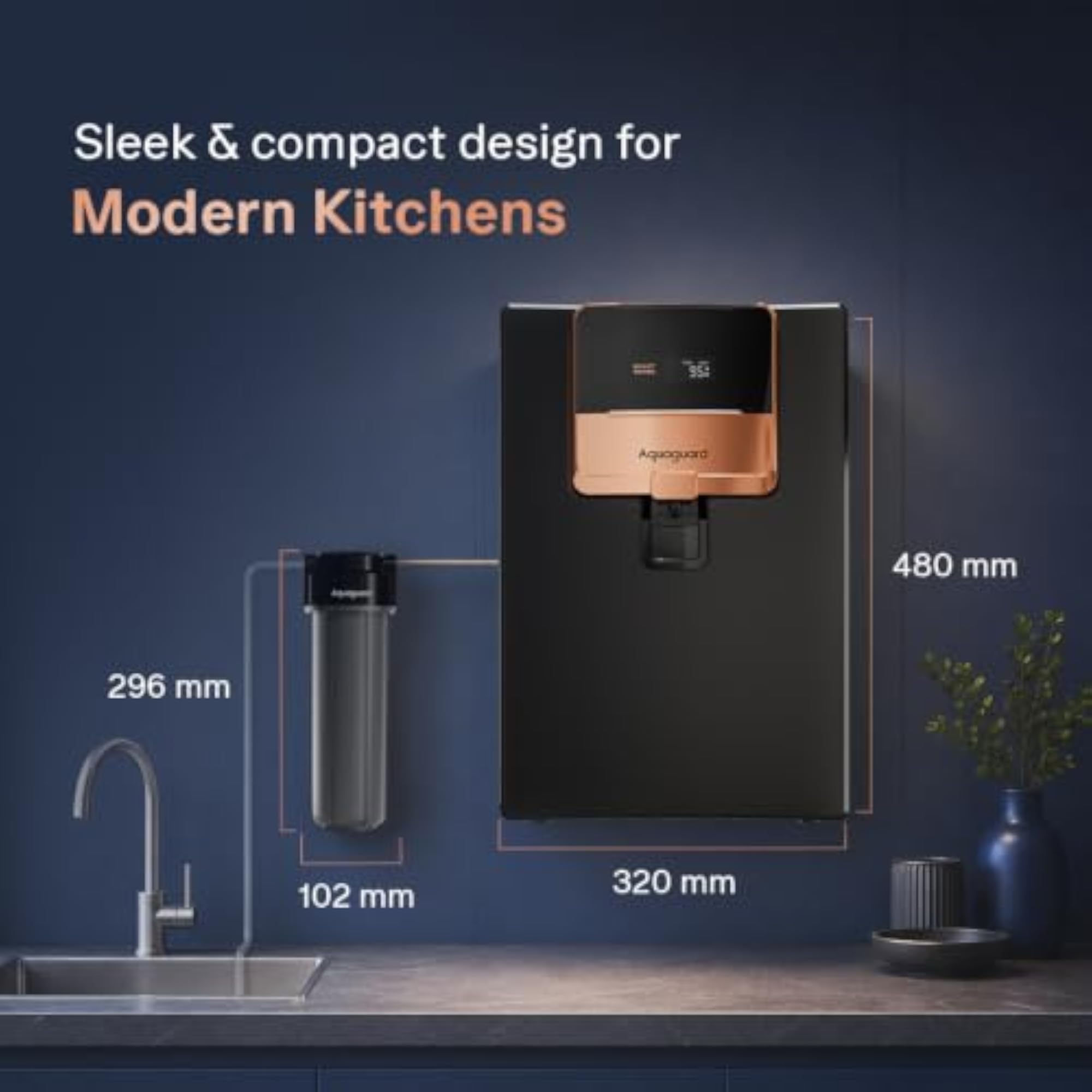 Enrich Ritz Pro RO+UV+Copper+Alkaline Water Purifier