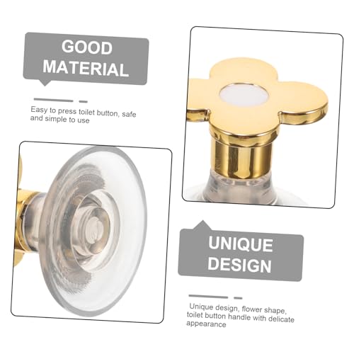 HEALEEP 2 Peças Botão De Tanque De Vaso Sanitário Botão Superior De Vaso Sanitário Manicure Alças De