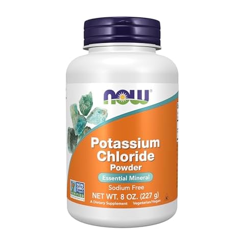 NOW Potassium Chloride Powder, Non-GMO, 8oz Cover