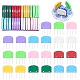 CESUSME 32 Pcs Knit Blocking Combs Pins, Crochet Blocking Pin for Knitting, Knit Blockers Combs for Blocking Sewing Lace Needlework Projects Tool Device （Color）
