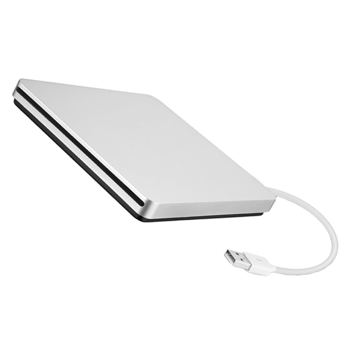 Operitacx Grabadora de DVD ROM USB 3.0 8X Abs Plata para Ordenador | Instalación de Sistema, Música y Cine, Copia de Seguridad de Datos, Uso Doméstico en Sobremesa