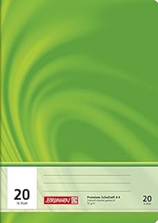 Brunnen 104472002 zeszyt szkolny A4 Vivendi (16 kartek, pusty, z arkuszem linii, liniatura 20)