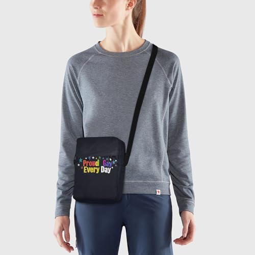 MCHIVER Small Messenger Bag Gay Pride Stars Black Crossbody Bag for Men Women Cellphone Wallet Side Bag for Concert Beach Travel2