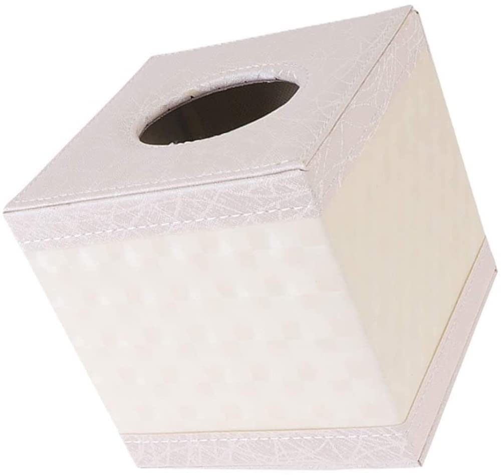 pudełko na chusteczki, 1 szt. kwadratowe skórzane pudełko na chusteczki, uchwyt papier toaletowy, etui do przechowywania serwetek w restauracji, domu i samochodzie
