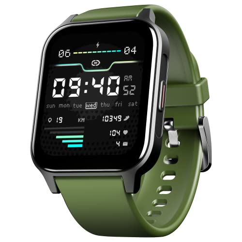 boAt Xtend Call Plus Smart Watch with 1.91″ HD Display, Advanced BT Calling, ENx Tech, HR & SpO2, English & Hindi Languages, Multiple Watch Faces, 100+ Sports Modes,IP68((Olive Green)