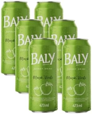 Baly Energético Maçã Verde 473ml Com 6 unidades