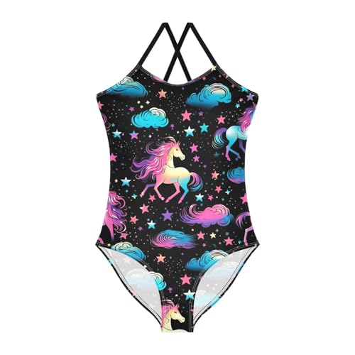 Unicorn Star Girls One Piece Swimsuit Beach Swimwear 20849445