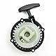 Pull Starter Ersatz Anlasserteil, Startmotor mit Ersatzreifen, Motorrad Seilzugstarter Ersatz für 47CC 49CC Motor Mini Dirt Bike Minimoto ATV Quad,Schwarz, Mini Motorradzubehör, 10x4.6cm ﻿