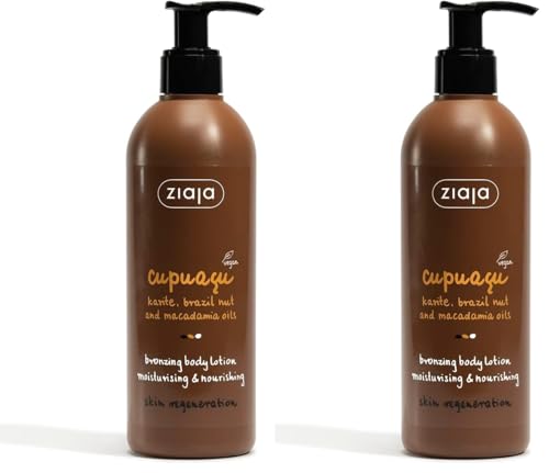 Ziaja Cupuazú Loción Corporal Bronceadora 300 ml (Paquete de 2)