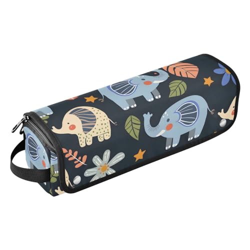 Organizadores para herramientas de peinado, erizo y pequeño elefante con estrellas, bolso portátil para herramientas de peinado con tapete resistente al calor para planchas, rizadores y otras herramientas de peinado
