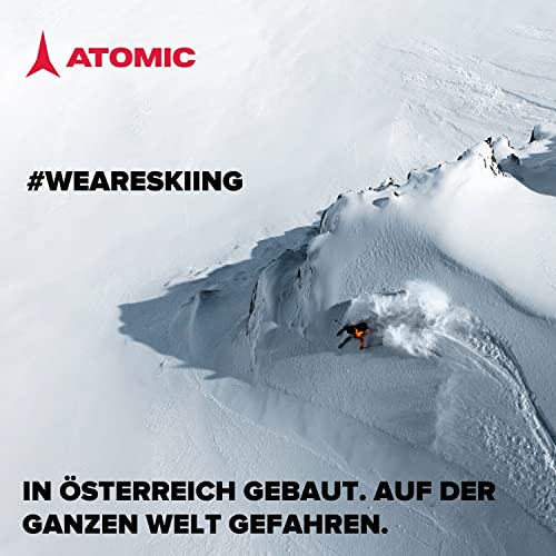 ATOMIC DOUBLE SKI BAG Schwarz - Skitasche für zwei Paar Ski & Stöcke - Längenverstellbare Tasche (175 - 205 cm) - Wasser- & schmutzabweisendes Material - Inkl. Tragegurt