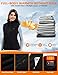 Zylyva Heated Vest Women with 18400mAh 7.4V Battery - Sherpa Fleece Warming Vest with Pockets，Washable Electric Vests，Black,S