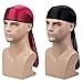 Silky Durag Headwraps (2PCS) with Extra Long Tail and Wide Straps for 360 Waves