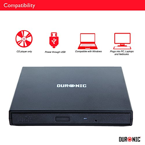 Duronic lettore CD usb portatile