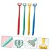 Ipetboom 4Pcs Three Sided Toothbrush Soft Bristle Oral Care Tools for Ergonomic Design for Easy Grasping Safe Durable Care for Boys