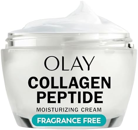 Olay Collagen Peptide Face Moisturizer, Firming Cream for Women, Fragrance-Free, Non-Greasy - Hydrating, Anti-Aging, Anti-Wrinkle, Smooth Fine Lines, Plumping Skin Care - Niacinamide, 1.7 Oz