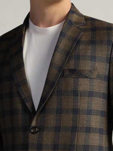 Image of TAHVO Tweed Blazer for Men - Formal & Casual Winter Wear Blazer