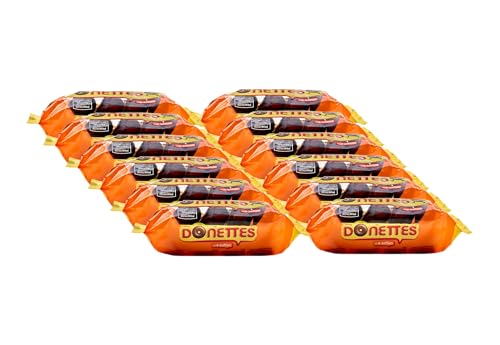 Donettes, 4 mini donuts cubiertos en chocolate (92 g)