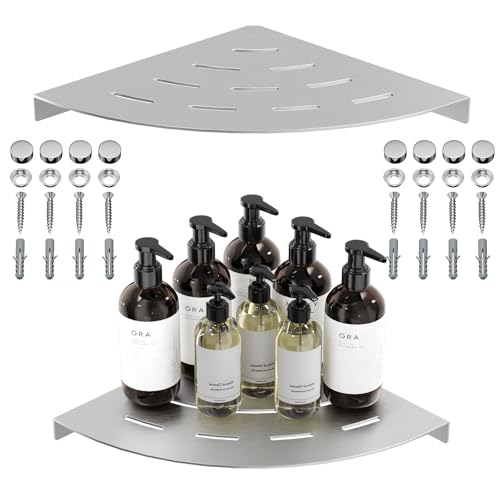 Étagère d'angle de douche en acier inoxydable 304 nickel