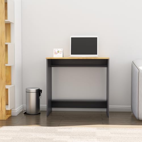 Image of Bniture Wooden Study Table for Home | Engineered Wood Laptop Study Table | Multi Purpose Office Desk for Laptop, Computer, Writing | Table for Study, Workstation Home & Office, Slate Grey & Giant Wood