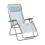 Lafuma MOBILIER Fauteuil Relax, Pliable et Réglable, Système Lacets, RSXA, Batyline, Couleur : Ciel, LFM2034-9711 88 x 68 x 115 cm