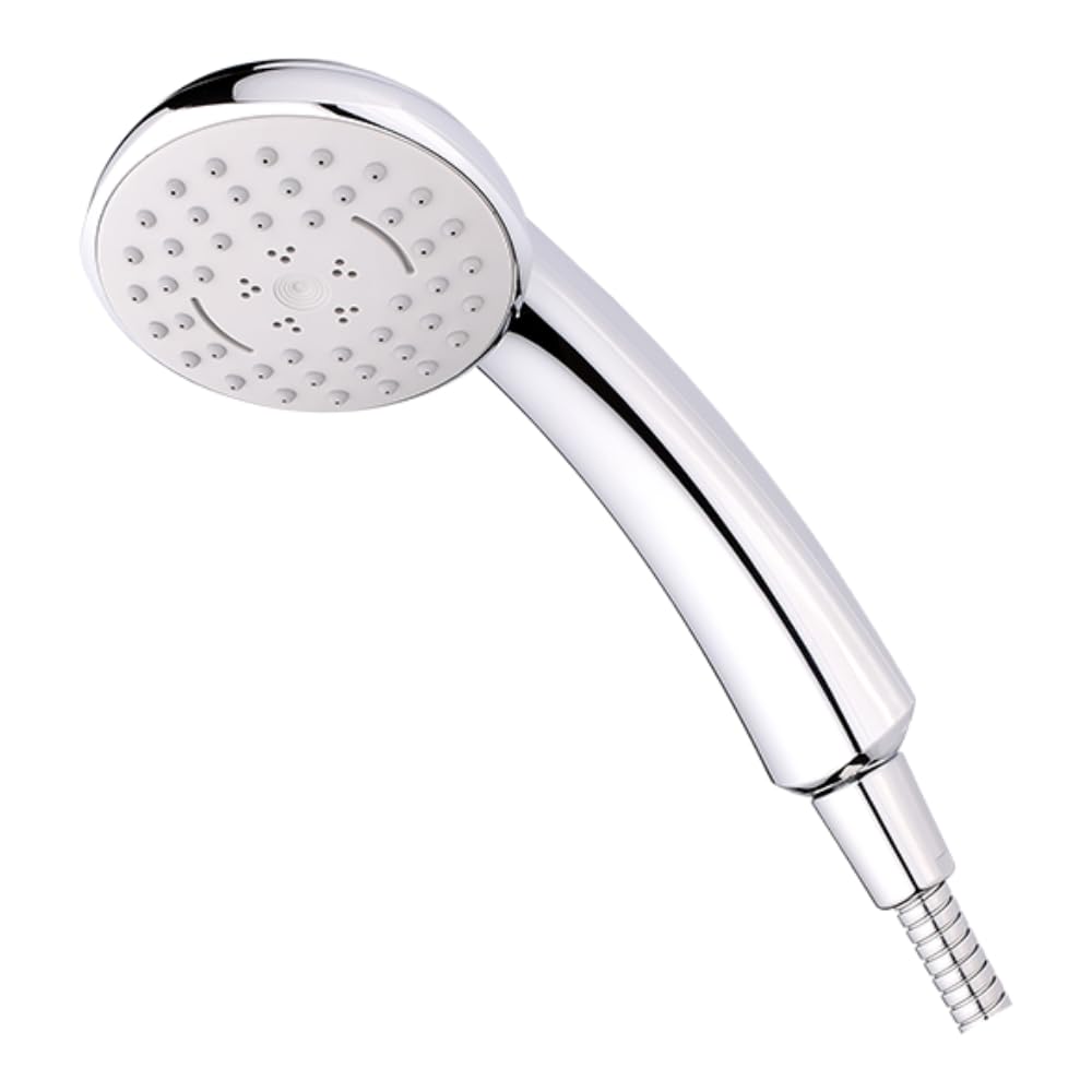 Schläfer Silver 8193000 | Large Hand Shower G 1/2 Inch, Diameter 95Mm, Chrome Shower Head 3 Spray Modes, Universal Hand Shower Hamburg 3-Jet Multi-Jet Massage Showerhead, Vaporizer.